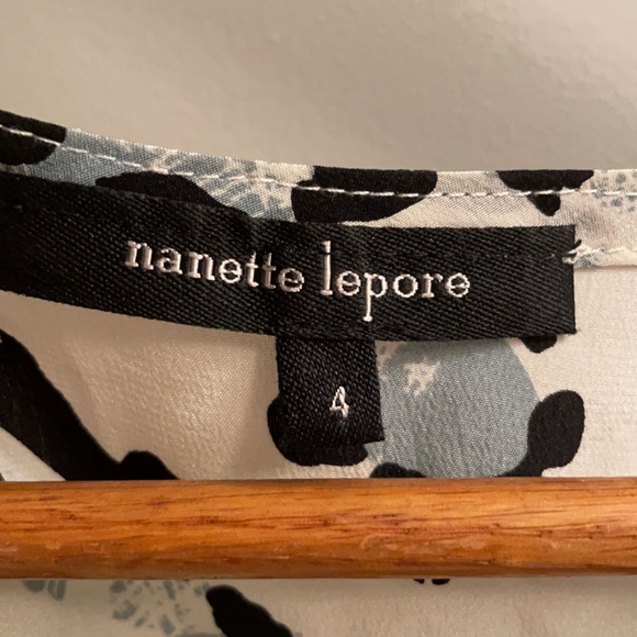 Nanette Lepore leopard print silk wrap top - Picture 3 of 11